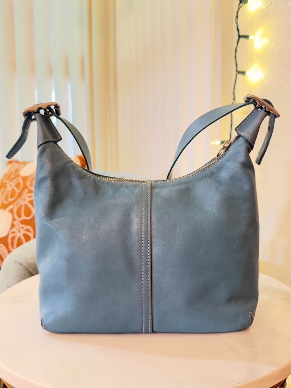 Vintage 2005 Coach Legacy Hobo Bag, Glacier Blue